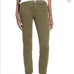 jbrand olive chino trousers
